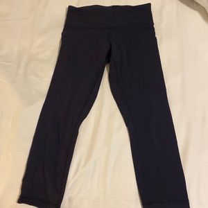Navy Lululemon Capris, Size 4